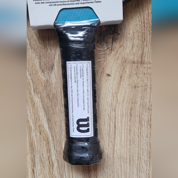 Wilson Fierce Team Pickleball Paddle Teal and Black - Picture 4 of 5